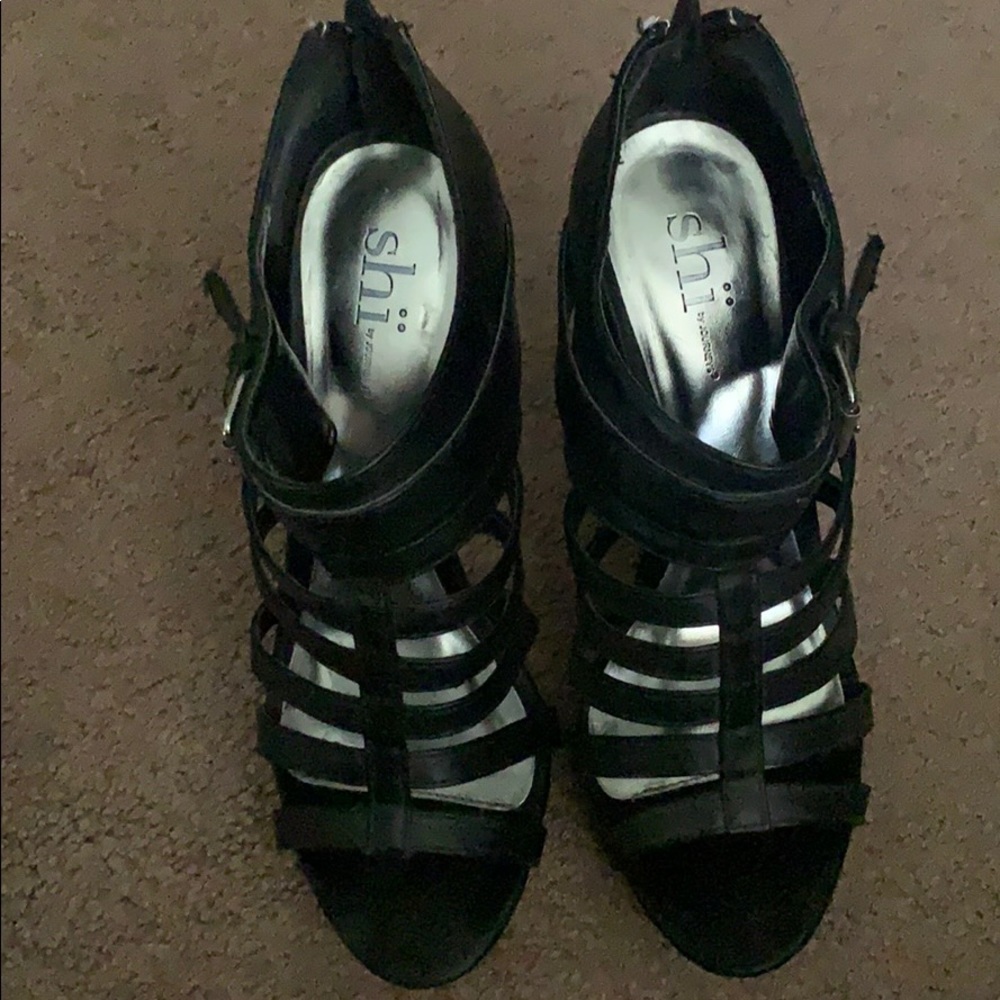 Shi by journey caged heels